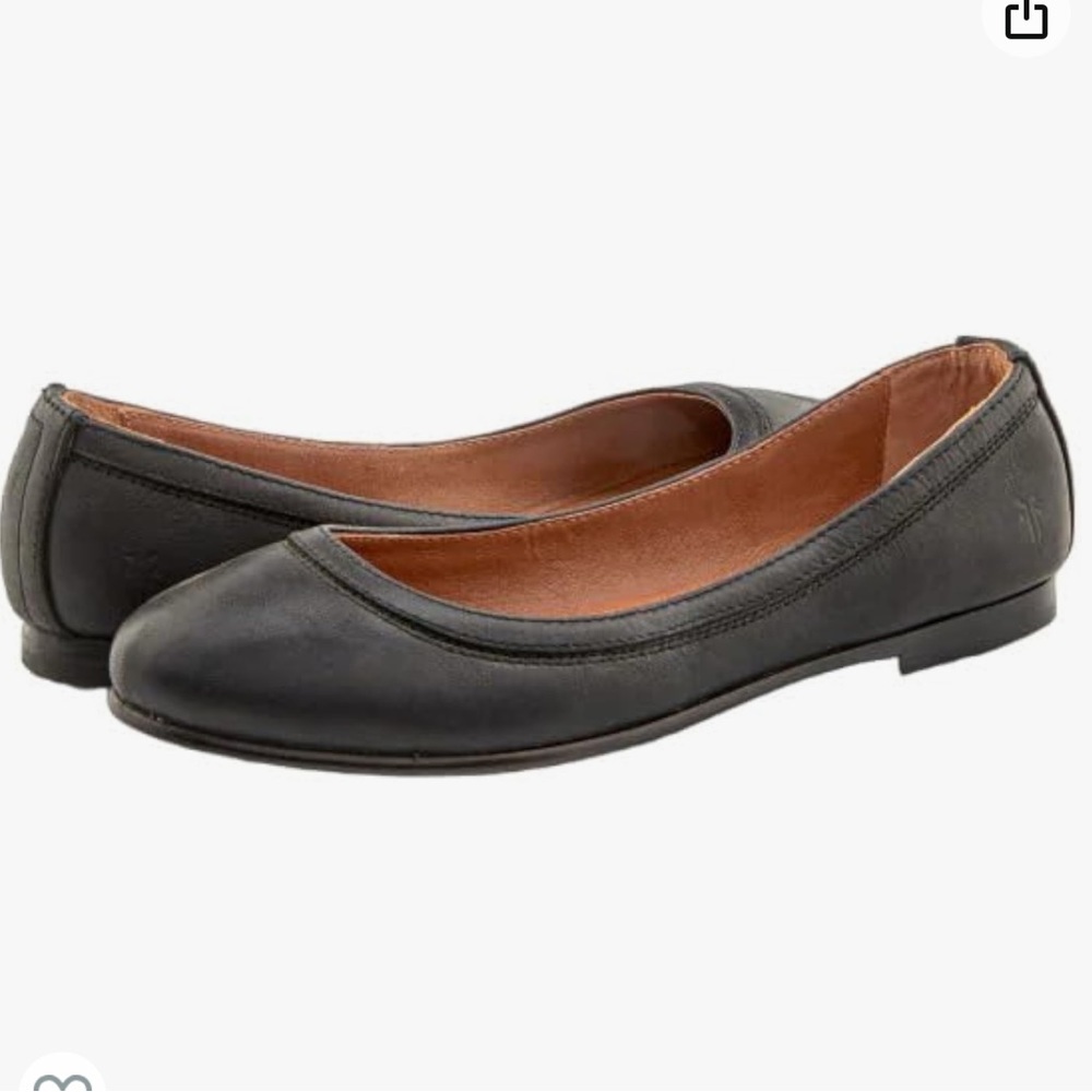 Frye Carson Ballet Flats for Women Featuring Premium Tumbled Leather